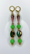 NANDI (WINE & GREEN COLORED EARRINGS)