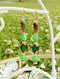 NANDI (WINE & GREEN COLORED EARRINGS)