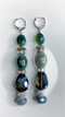 JANE (SHINY TURQUOISE & OYSTER EARRINGS)